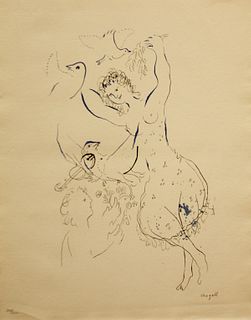 Marc Chagall - La Danseuse Aux Oiseaux