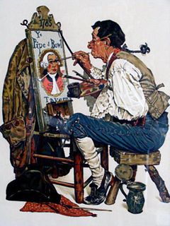 Norman Rockwell - Ye Pipe & Bowl
