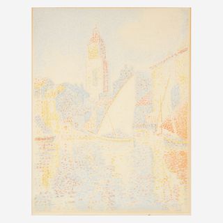 Paul Signac (French, 1863-1935) Saint-Tropez: Le Port