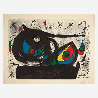 Joan Miró (Spanish, 1893-1983) Homenatge a Joan Prats