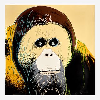 Andy Warhol (American, 1928-1987) Orangutan from Endangered Species Portfolio