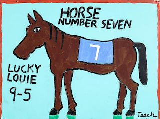 Mike Tesch (20th c.) Horse Number Seven