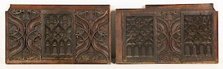 Antique Continental Tracery Panels