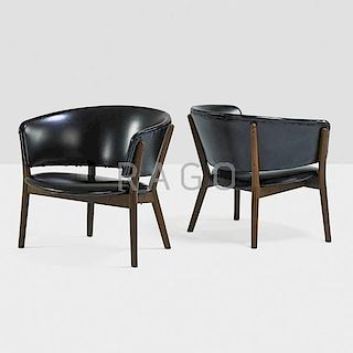 NANNA AND JORGEN DITZEL; SELIG Pair of chairs