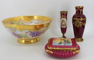 Lot Of Assorted French Porcelains Inc Limoges.
