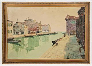 Mariani (Italian) Venetian Canal Scene