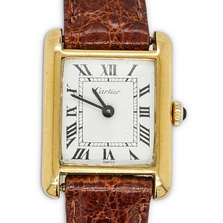 Cartier Tank 18K Gold Plated Ladies Watch