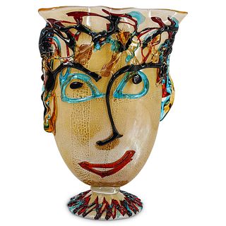 Large Figural Murano Glass Vase