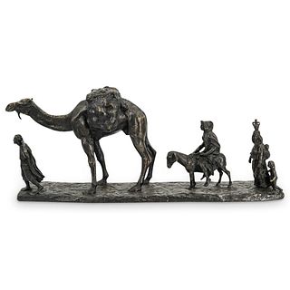 Eugene Leon L'Hoest (France, 1874-1937) Orientalist Bronze Sculpture