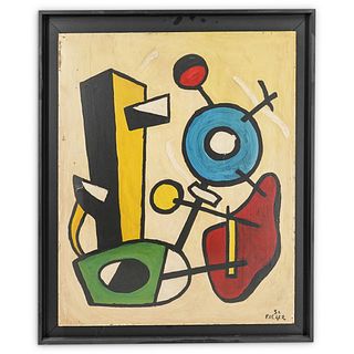 After Fernand Leger (French, 1881 - 1955) Oil on Board