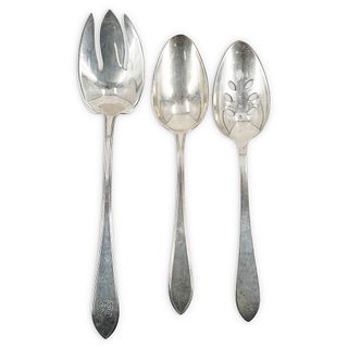 (3Pc) Tiffany & Co. Sterling Serving Spoons
