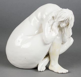 Nude Female Ceramic Sculpture