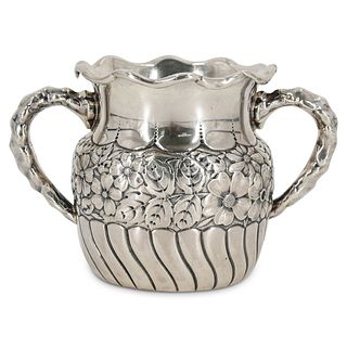 Gorham Sterling Silver Floral Repousse Caddy