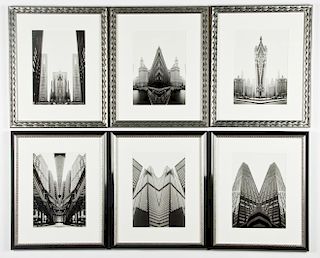 Suite of 6 Chicago Landmarks Photographic Posters