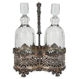 19th Cent. Silverplate Tantus Set