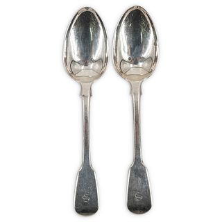 (2 pc) Sterling William Eaton Spoons