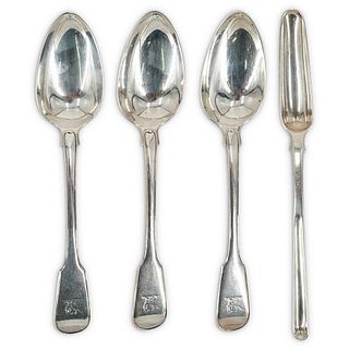 (4 pc) William Eley And William Fern Sterling Spoons
