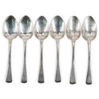 (6 pc) John Lias And Sons Sterling Teaspoons