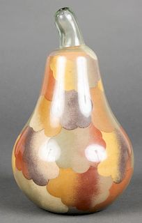 Reverse Painted Pear Shaped Terrarium Lamp