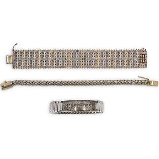 (3 Pc) Vintage Sterling Silver Bracelets