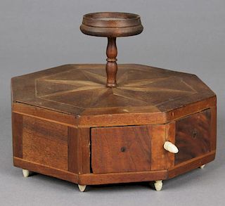 Antique Parquetry Sewing Box