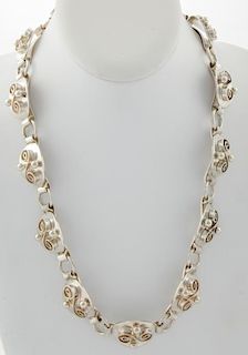 Georg Jensen USA Handmade Silver Necklace