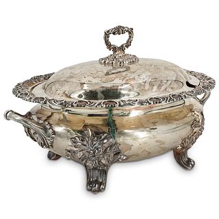 Antique Silver Plate Serving Tureen