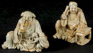 2 Chinese Stone Carvings, Qing Dynasty