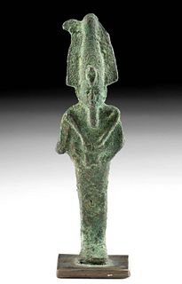 Egyptian Leaded Bronze Figure of Osiris