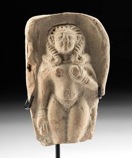 Romano-Egyptian Terracotta Plaque Nude Concubine