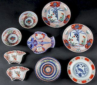 9 Antique Imari Porcelain Items