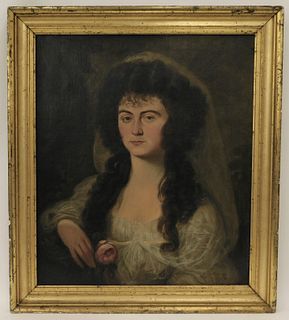Attrib. Gainsborough Dupont Portrait Painting