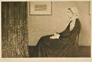 James Abbott McNeill Whistler Mother Engraving