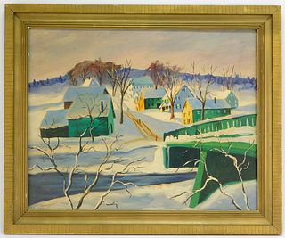 Ruth Waite New England Winter Landscape Painting