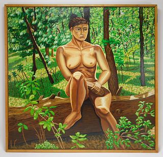 John F. Chambers Nude Figure Painting