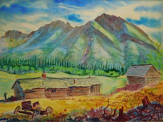 Howard John Besnia Landscape Watercolor Painting