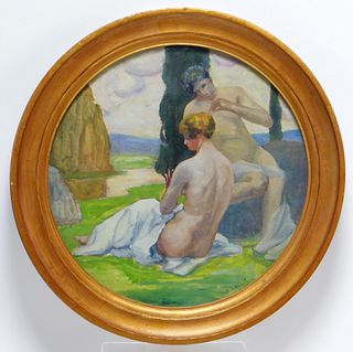 Robert Lallie Impressionist Nude Painting