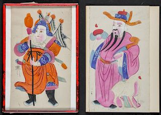 CHINESE SCHOOL 20th century THEATRICAL FIGURES