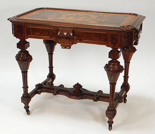 Renaissance Revival Marquetry Inlaid Table