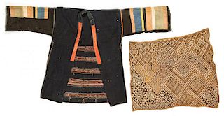 Japanese Jacket and Kuba Raffia Textile