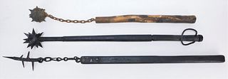 3PC Flail Mace & Morning Star Medieval Style Group