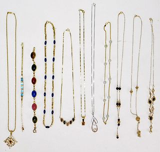 11PC Lady's Estate 14K Gold Jewelry Group