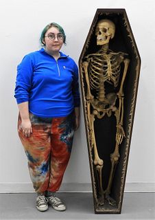 Odd Fellows Reticulated Human Skeleton.