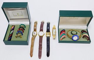 5PC Gucci Movado & Seiko Watches