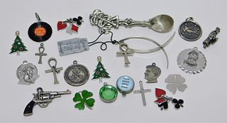 21PC Sterling Silver Charms