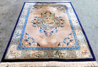 Chinese Art Deco Floral Rug