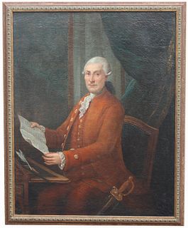 Large 18th C. Portrait of a French Nobleman