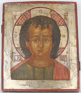 18th C. Russian Icon, Christ Emmanuel