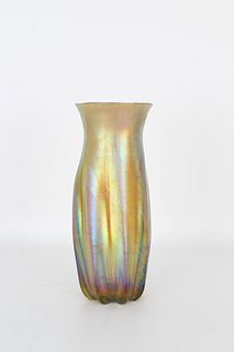 Tiffany Favrile Style Glass Vase