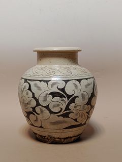 Chinese Cizhou Type Floral Jar